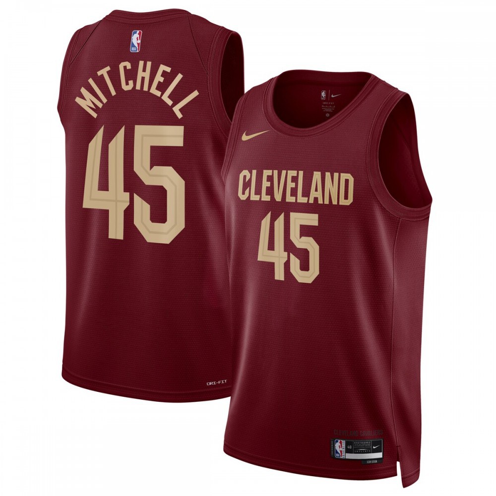 Donovan Mitchell Cleveland Cavaliers Unisex 2022/23 Swingman Jersey - Icon Edition - Burgundy-Pro Kit Vault | Brand New 26/27 Sports Jerseys